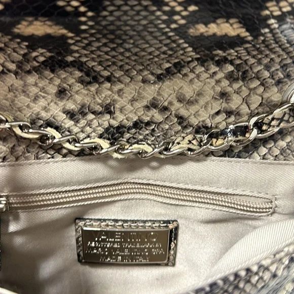 Valentino Handbag Snakeskin print with studs and silver hardware. - Picture 4 of 6
